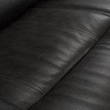 93" Wide Top Grain Leather Power Reclining Sofa with USB Port