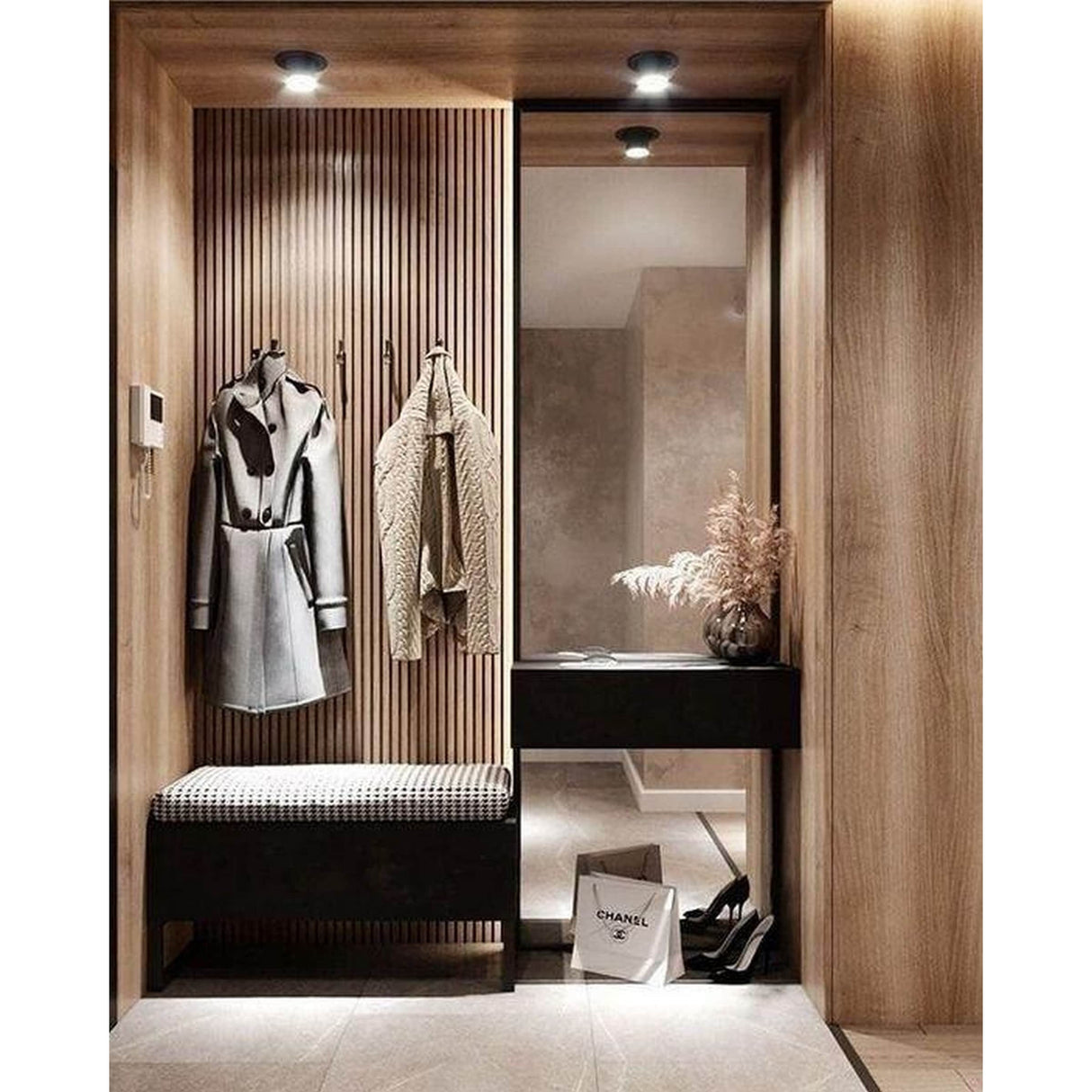 94 in. x 23.6 in x 0.8 in. Acoustic Vinyl Wall Cladding Siding Board - 1pc