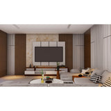 94.5 in. x 4.8 in. x 0.5 in. Acoustic Vinyl Wall Cladding Siding Board - Set of 6pc