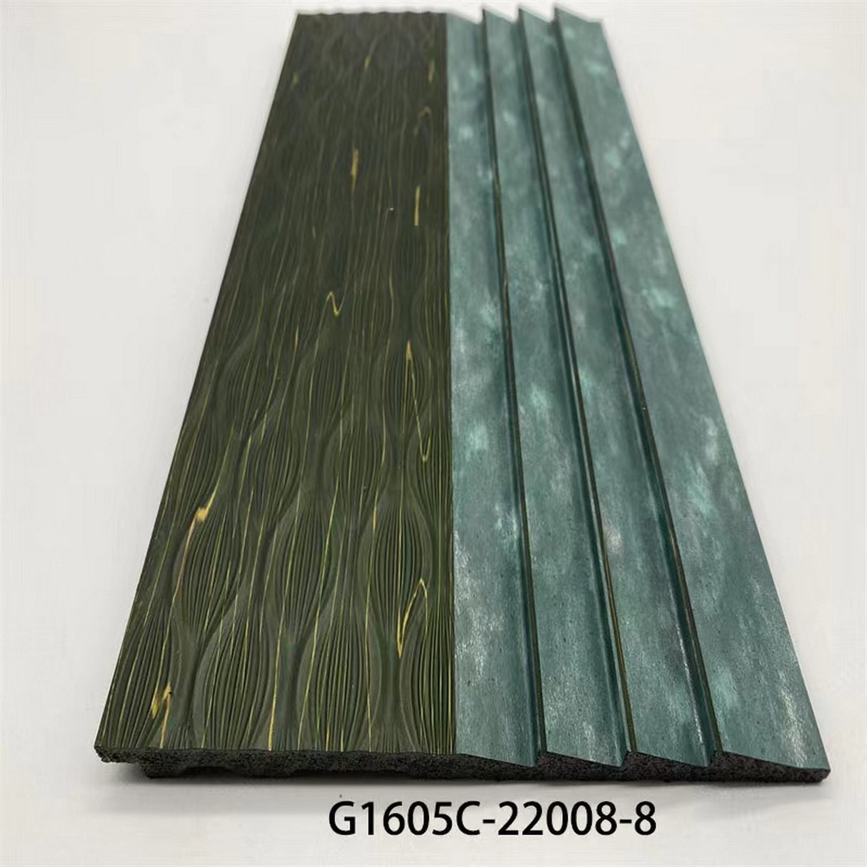 94.5 in. x 4.8 in. x 0.5 in. Acoustic Vinyl Wall Cladding Siding Board - Set of 4pc
