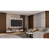 94.5 in. x 4.8 in. x 0.5 in. Acoustic Vinyl Wall Cladding Siding Board - Set of 6pc