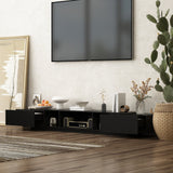 94.5" TV Stand Efficient Cable Management and Spacious Storage Console