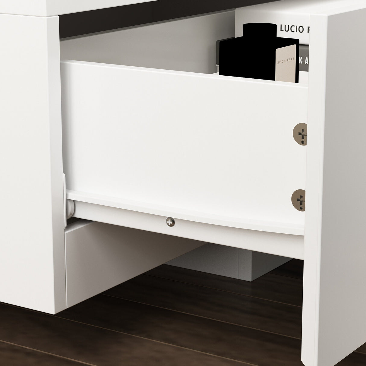 94.5" TV Stand Efficient Cable Management and Spacious Storage Console