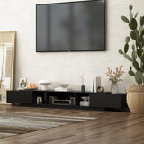 94.5" TV Stand Efficient Cable Management and Spacious Storage Console