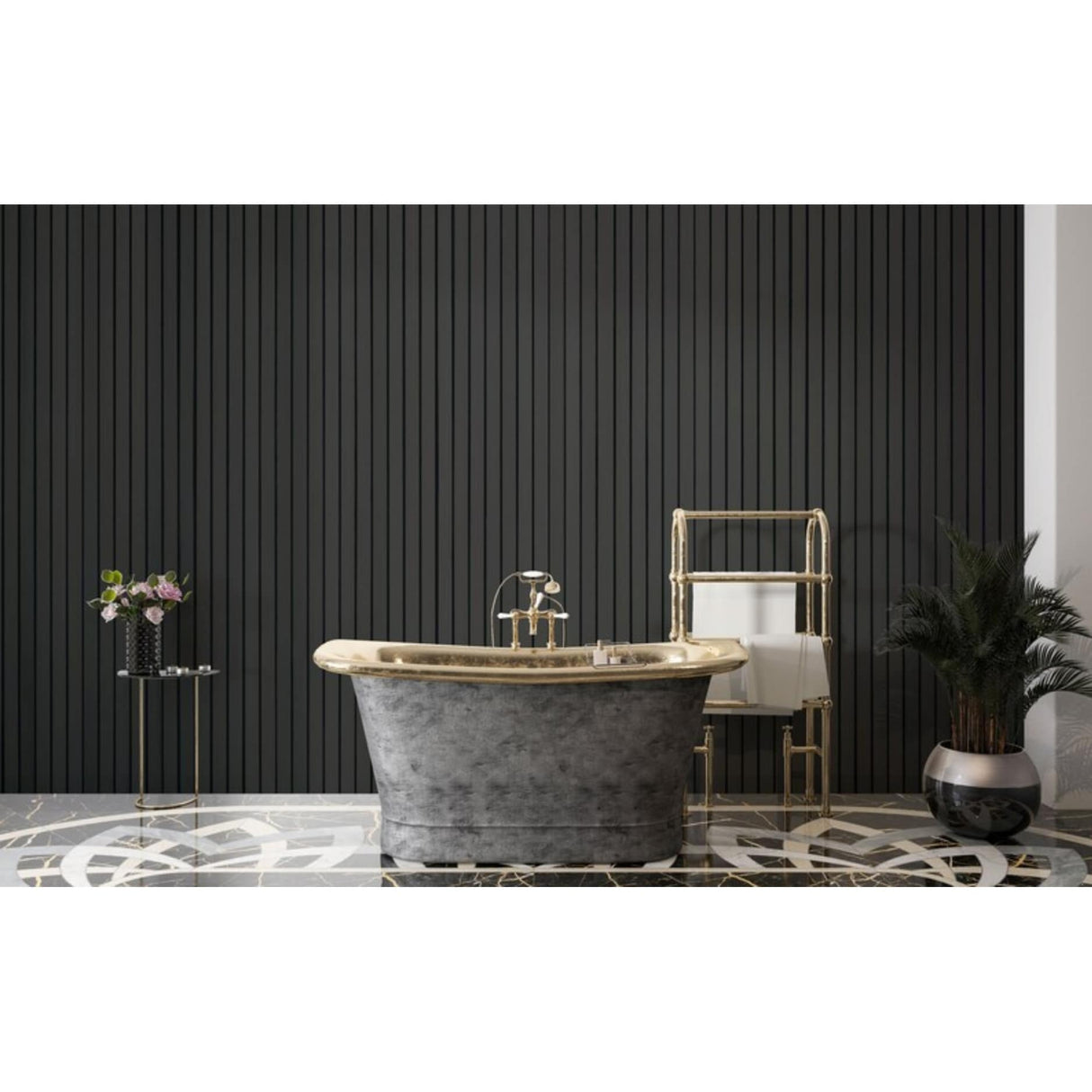 96 in. x 4.8 in x 0.5 in. Acoustic Vinyl Wall Cladding Siding Board - Set of 6pc