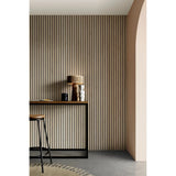 96 in. x 4.8 in x 0.5 in. Acoustic Vinyl Wall Cladding Siding Board - Set of 6pc