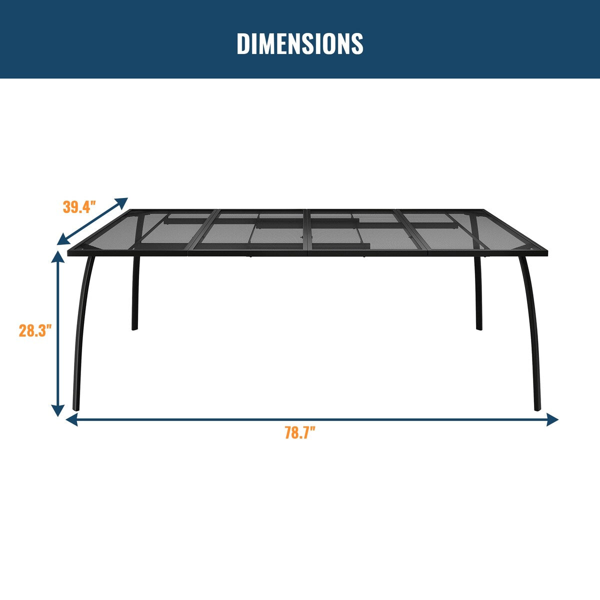 9PCS Patio Dining Set with Dining Table & Mesh Dining Chairs