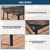 9PCS Patio Dining Set with Dining Table & Mesh Dining Chairs