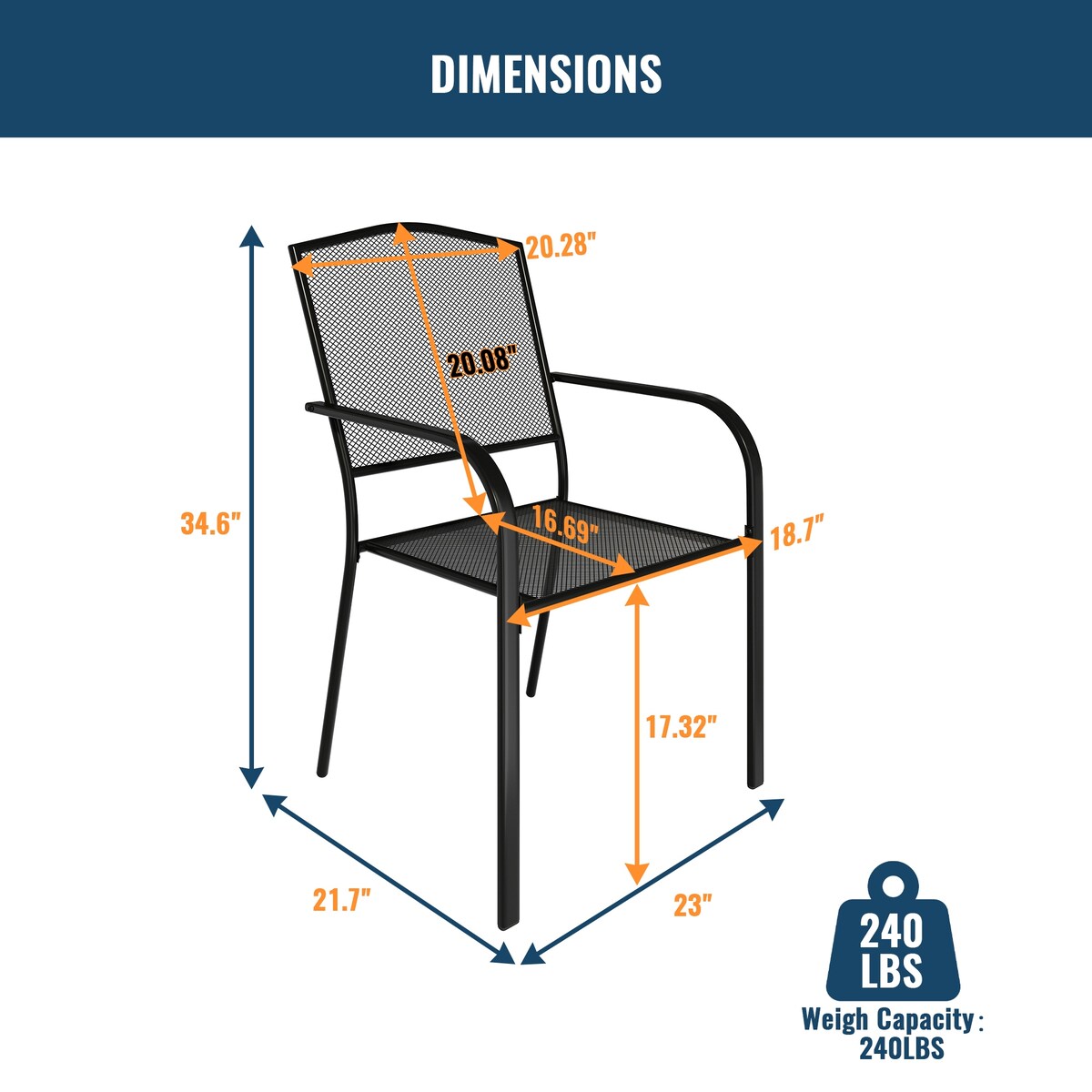 9PCS Patio Dining Set with Dining Table & Mesh Dining Chairs