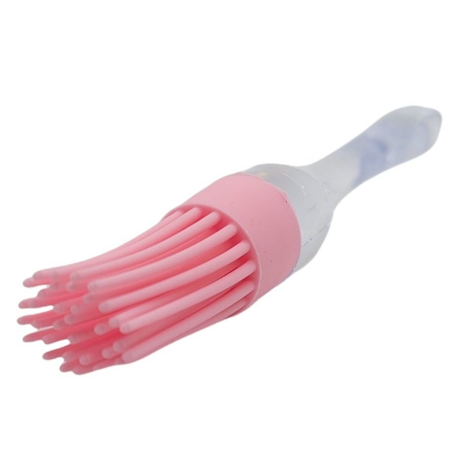 9" Narrow Round Silicone Basting Brush Acrylic Handle