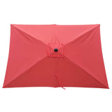 9' Outdoor Patio Market Umbrella with Push Button Tilt and Crank