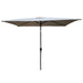9' Outdoor Patio Market Umbrella with Push Button Tilt and Crank