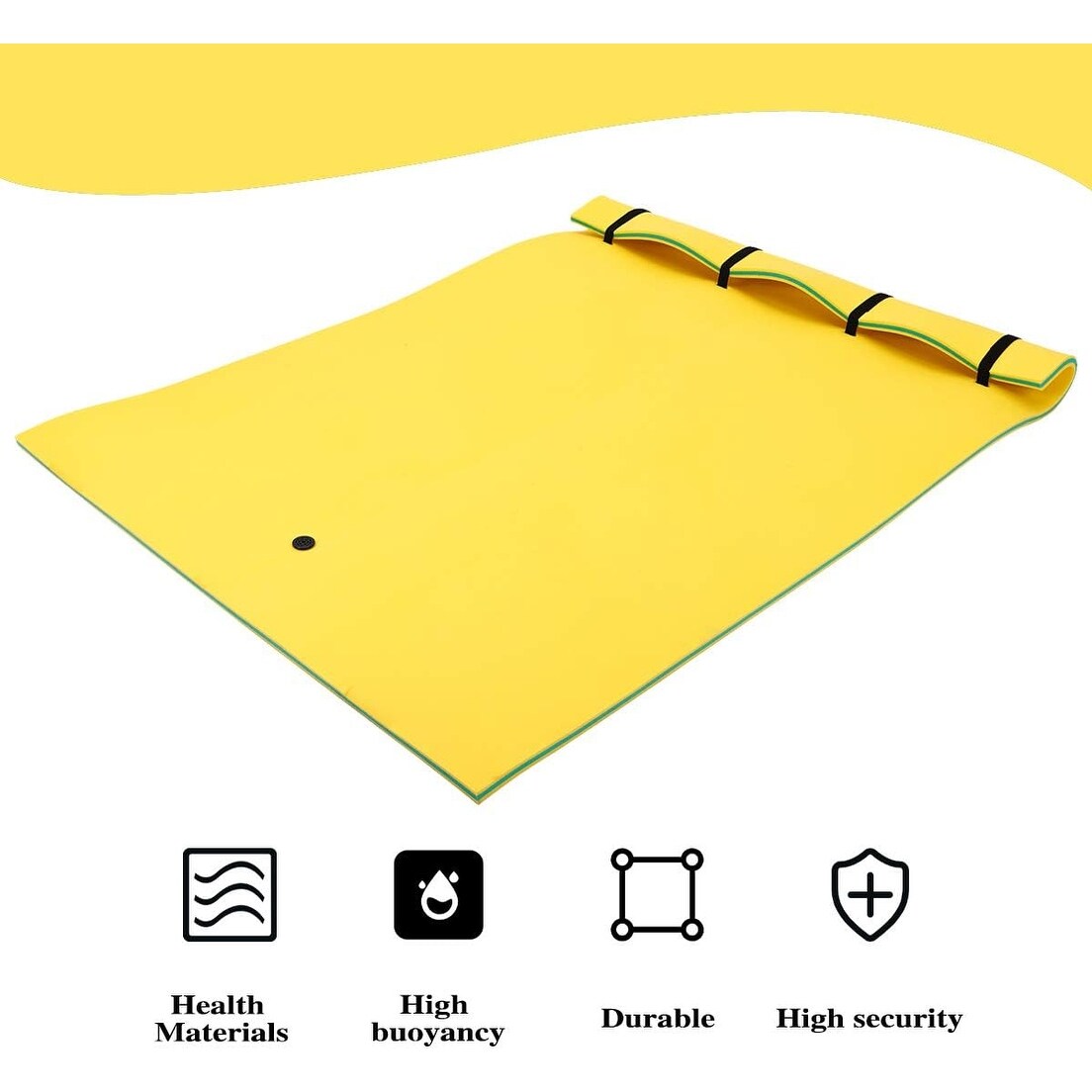 3 Layer Swimming Pool Water Floating Pad Foam Mat - 9' x 6'