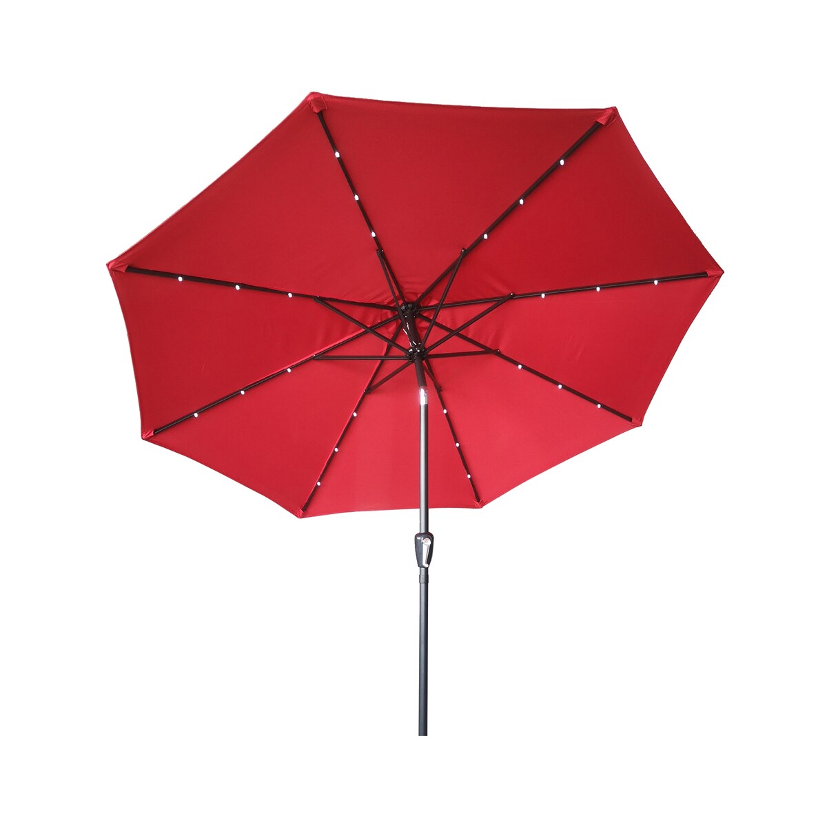 9ft Outdoor Patio Umbrella with Solar LED Lights