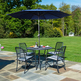 9ft Outdoor Patio Umbrella with Solar LED Lights