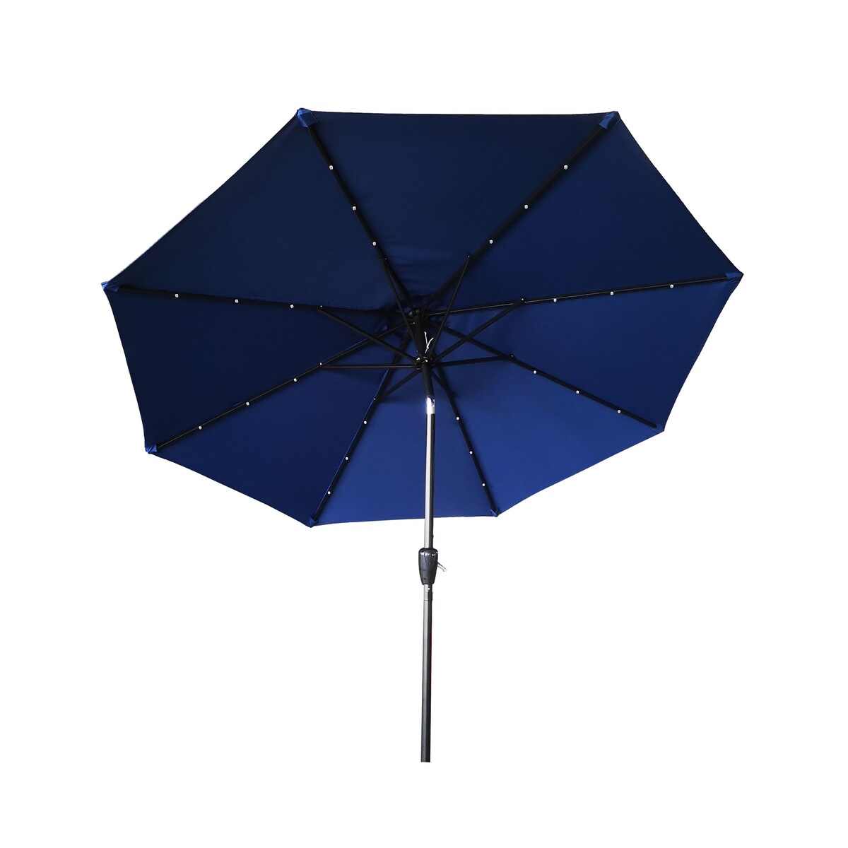 9ft Outdoor Patio Umbrella with Solar LED Lights
