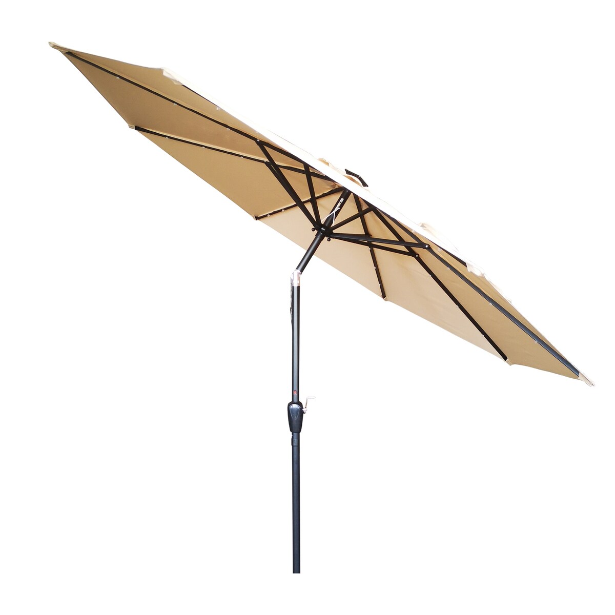 9ft Outdoor Patio Umbrella with Solar LED Lights