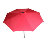 9ft Outdoor Patio Umbrella with Solar LED Lights