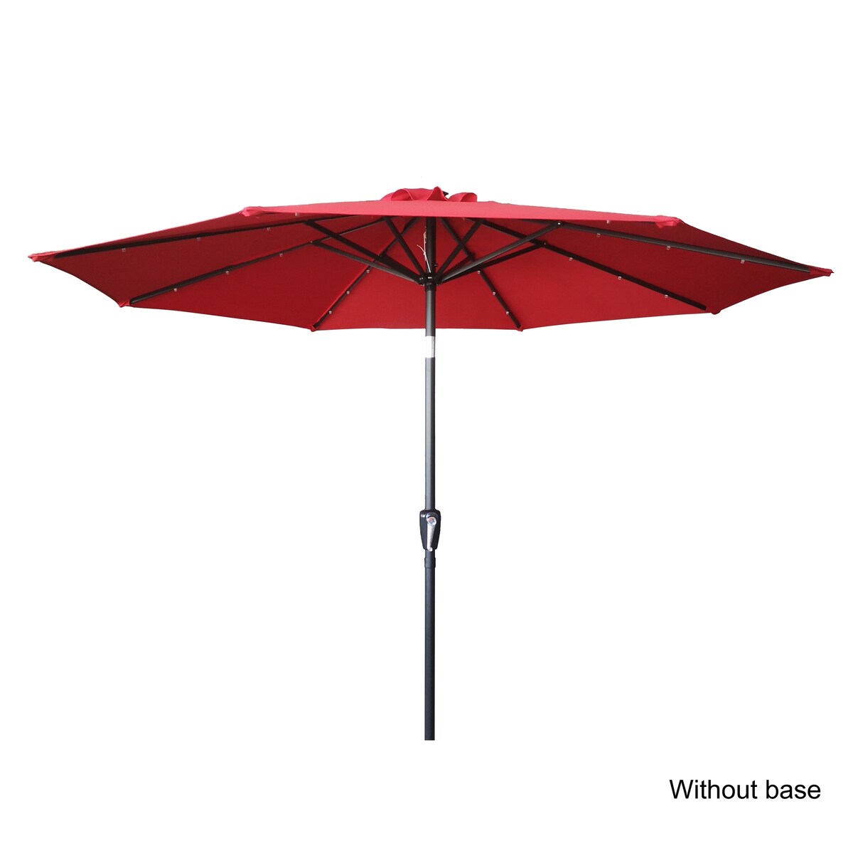 9ft Outdoor Patio Umbrella with Solar LED Lights