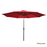 9ft Outdoor Patio Umbrella with Solar LED Lights