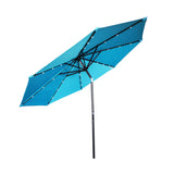 9ft Outdoor Patio Umbrella with Solar LED Lights