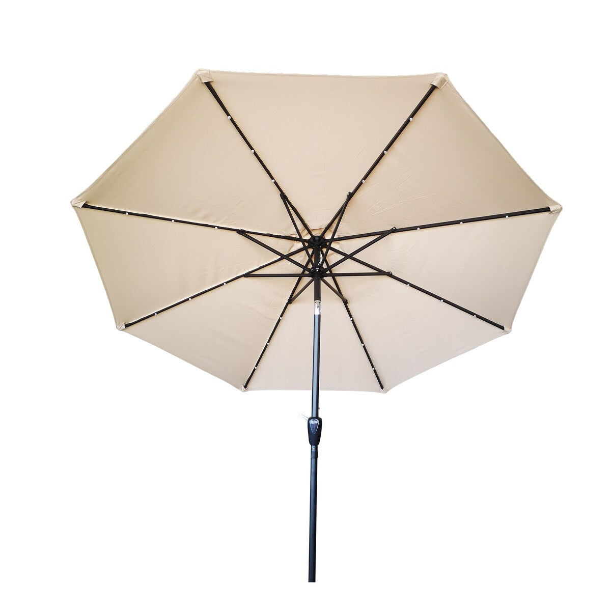 9ft Outdoor Patio Umbrella with Solar LED Lights
