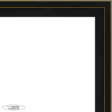 9x12 Contemporary Black Complete Wood Picture Frame with UV Acrylic, Foam Board Backing, & Hardware