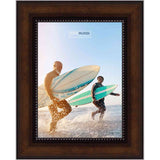 9x12 Traditional Walnut Complete Wood Picture Frame with UV Acrylic, Foam Board Backing, & Hardware