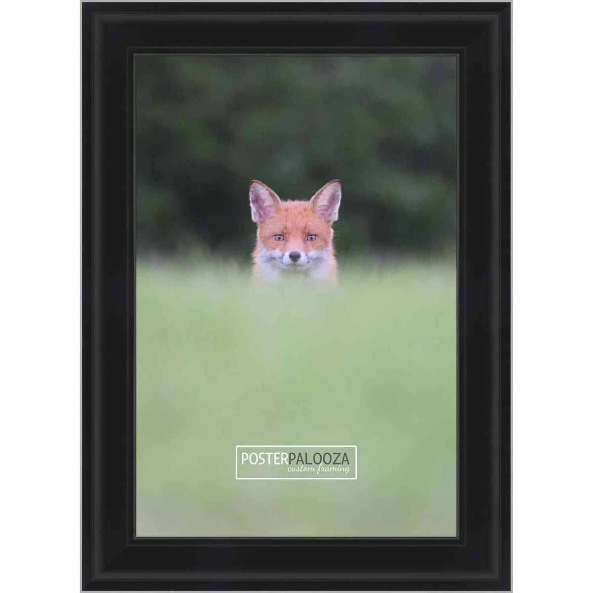 9x13 Traditional Black Complete Wood Picture Frame with UV Acrylic, Foam Board Backing, & Hardware