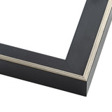 9x6 Contemporary Silver Wood Canvas Floater Frame - Canvas Mounting & Hanging Hardware Included