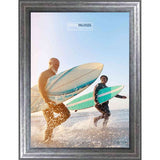 9x6 Contemporary Silver Wood Canvas Floater Frame - Canvas Mounting & Hanging Hardware Included