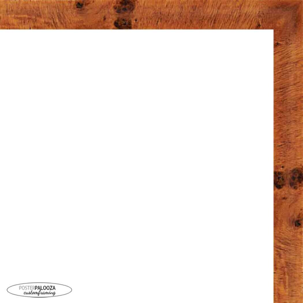 9x6 Traditional Honey Pecan Complete Wood Picture Frame with UV Acrylic, Foam Board Backing, & Hardware