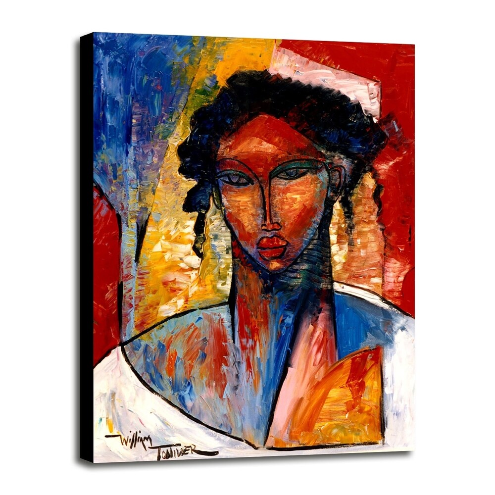 A Nubian Lady ii-WILTOL139617 Framed Print 22.5"x15.5" by William Tolliver