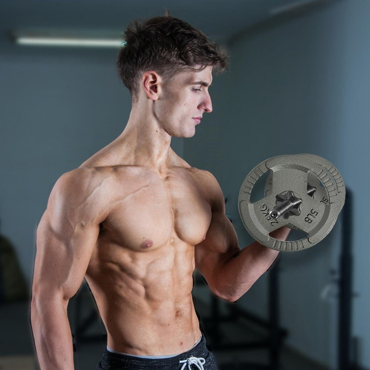 A Pair 2.5KG/5LB Plates 2-Inch Weight Plate Various Sizes Barbell