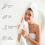 A1HC Bath Towel Sets, 100% Ring Spun Cotton, Zero Twist, Highly Absorbent, 500 GSM Low Lint, Quick Drying Bathroom Towel Sets
