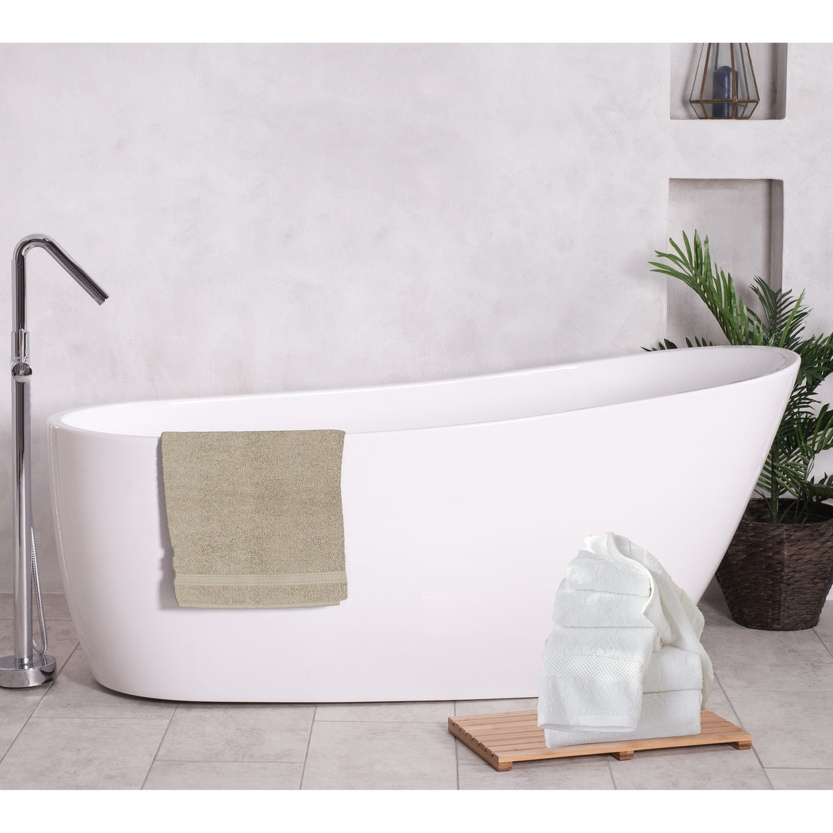 A1HC Bath Towel Sets, 100% Ring Spun Cotton, Zero Twist, Highly Absorbent, 500 GSM Low Lint, Quick Drying Bathroom Towel Sets