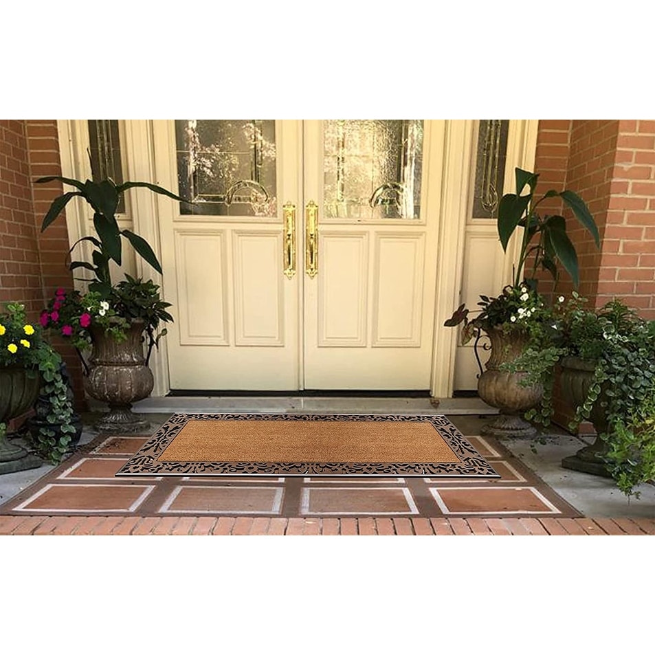 A1HC Entrance Door Mats, 30"X60", Durable Large Outdoor Rug, Non-Slip, Rubber Backed Low-Profile, Indoor Outdoor for Front Door