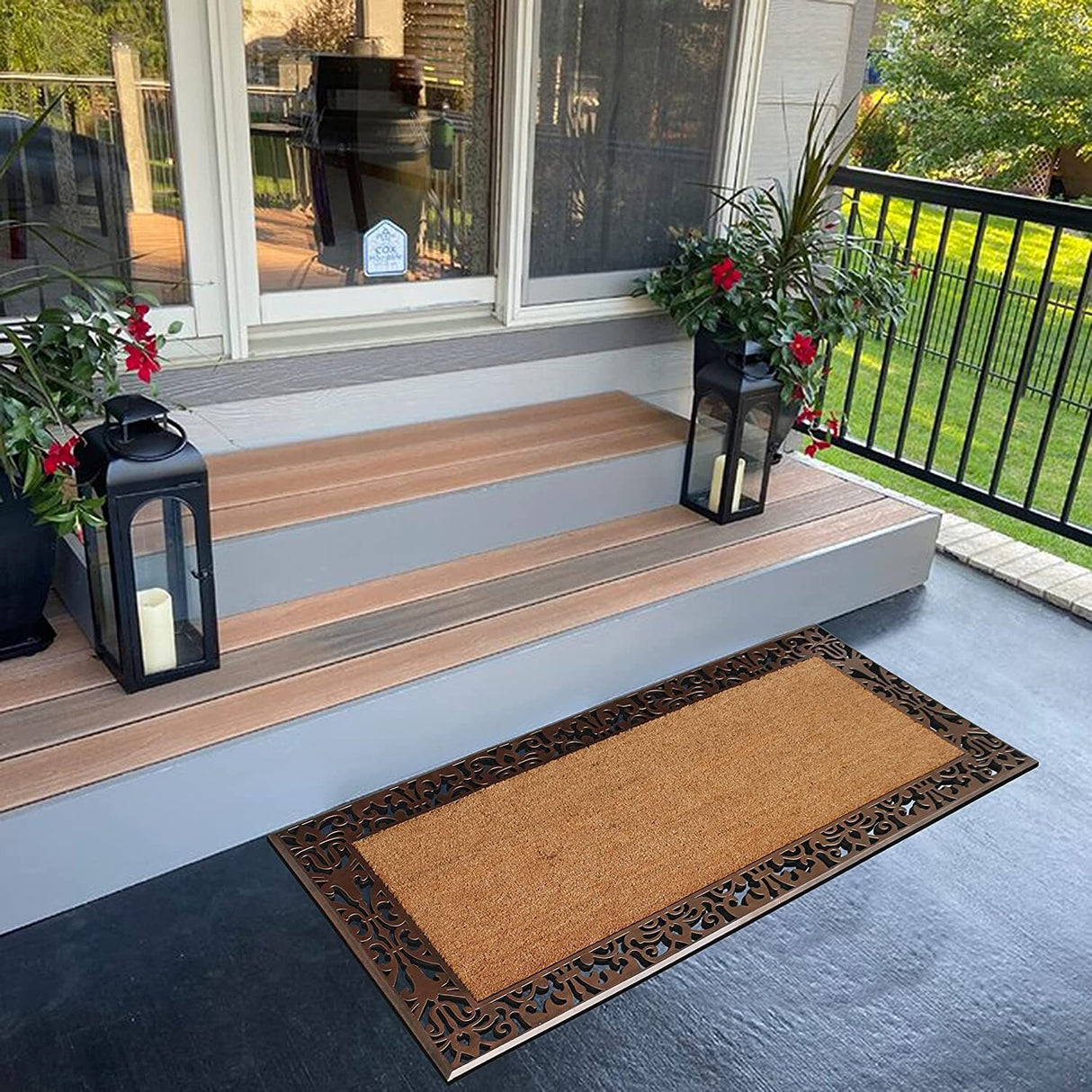 A1HC Entrance Door Mats, 30"X60", Durable Large Outdoor Rug, Non-Slip, Rubber Backed Low-Profile, Indoor Outdoor for Front Door