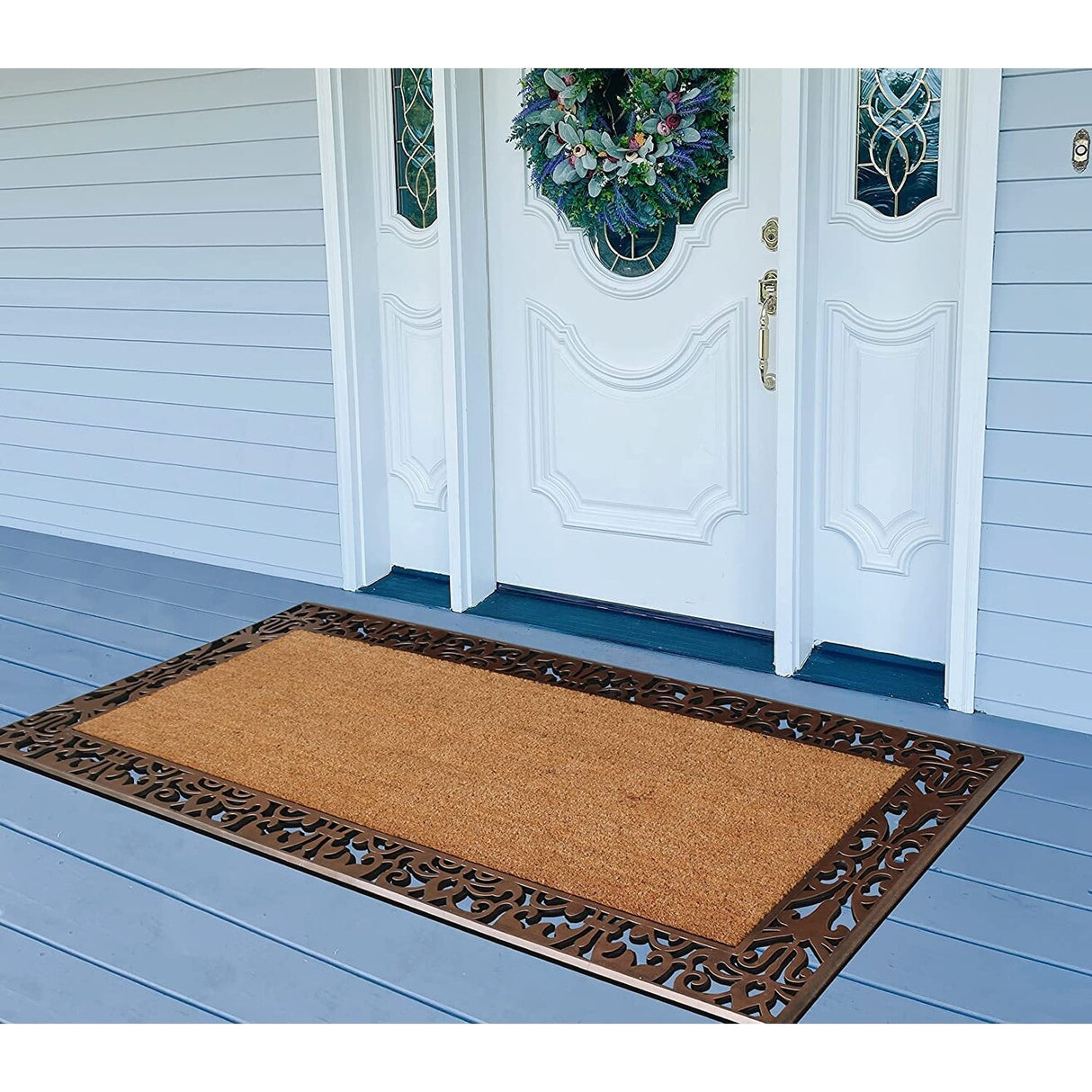 A1HC Entrance Door Mats, 30"X60", Durable Large Outdoor Rug, Non-Slip, Rubber Backed Low-Profile, Indoor Outdoor for Front Door
