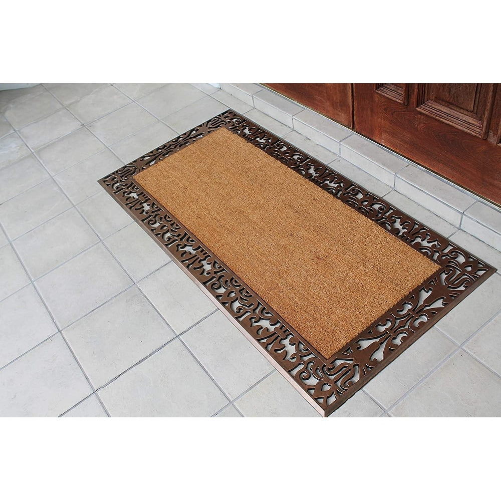 A1HC Entrance Door Mats, 30"X60", Durable Large Outdoor Rug, Non-Slip, Rubber Backed Low-Profile, Indoor Outdoor for Front Door