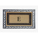 A1HC Natural Coir & Rubber Monogrammed Entrance Door Mats, Non-Slip, Flock Doormat, Thin-Profile Indoor Outdoor Doormat 24"x36"