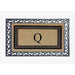 A1HC Natural Coir & Rubber Monogrammed Entrance Door Mats, Non-Slip, Flock Doormat, Thin-Profile Indoor Outdoor Doormat 24"x36"