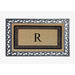 A1HC Natural Coir & Rubber Monogrammed Entrance Door Mats, Non-Slip, Flock Doormat, Thin-Profile Indoor Outdoor Doormat 24"x36"