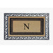A1HC Natural Coir & Rubber Monogrammed Entrance Door Mats, Non-Slip, Flock Doormat, Thin-Profile Indoor Outdoor Doormat 24"x36"