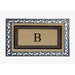 A1HC Natural Coir & Rubber Monogrammed Entrance Door Mats, Non-Slip, Flock Doormat, Thin-Profile Indoor Outdoor Doormat 24"x36"