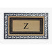A1HC Natural Coir & Rubber Monogrammed Entrance Door Mats, Non-Slip, Flock Doormat, Thin-Profile Indoor Outdoor Doormat 24"x36"