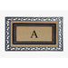 A1HC Natural Coir & Rubber Monogrammed Entrance Door Mats, Non-Slip, Flock Doormat, Thin-Profile Indoor Outdoor Doormat 24"x36"