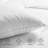 A1HC Pack of 1 Decorative Throw Pillow Insert, Down Feather Filled, White