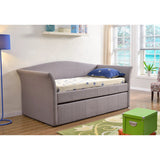 Abbyson Casey Grey Fabric Daybed with Trundle