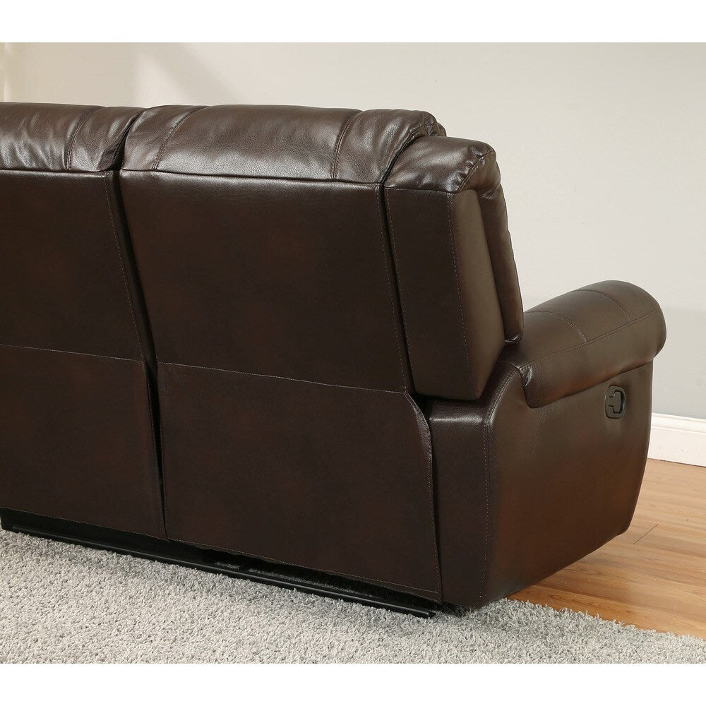 Abbyson Jackson 3-piece Brown Recliner Sectional